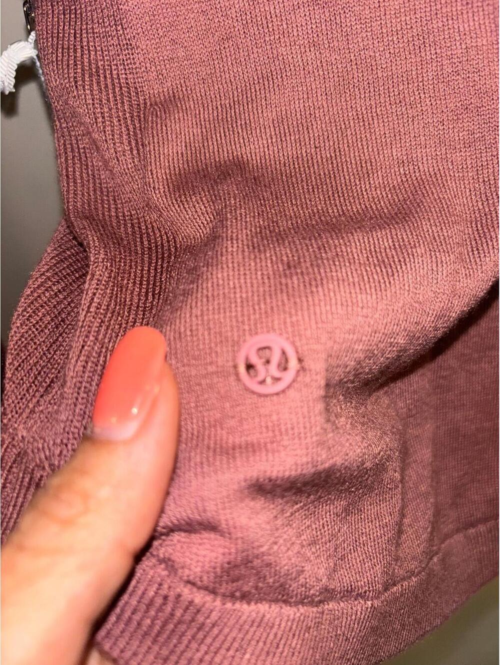 Lululemon Boolux Lightweight Sweater Mauve Thumbhole Top Size 4 NWT - Picture 3 of 10